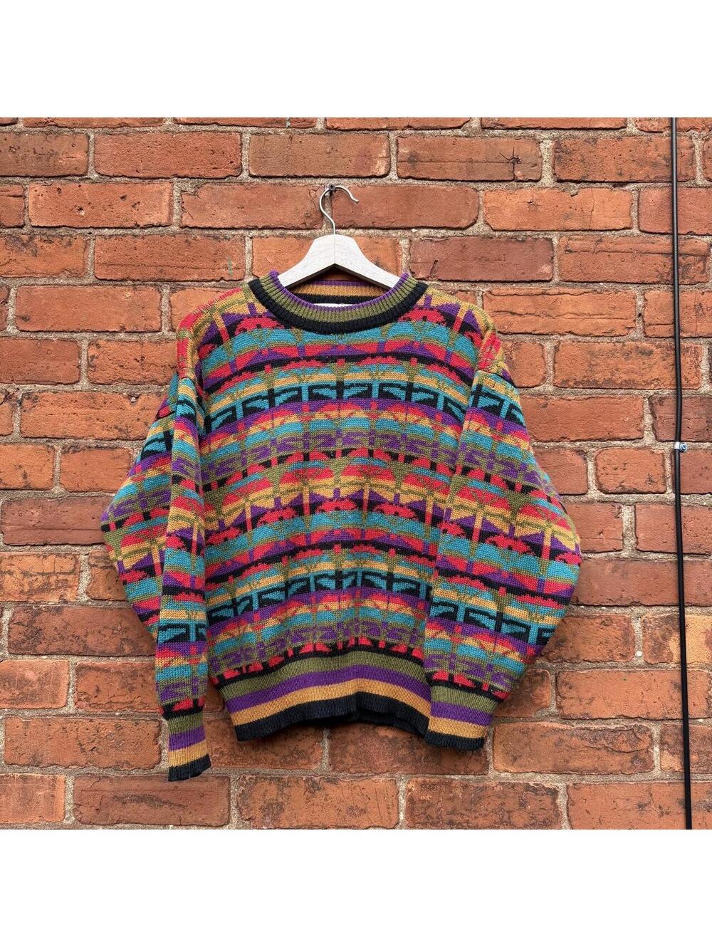 vintage Clarissa Bellini knit sweater 90s/00s S